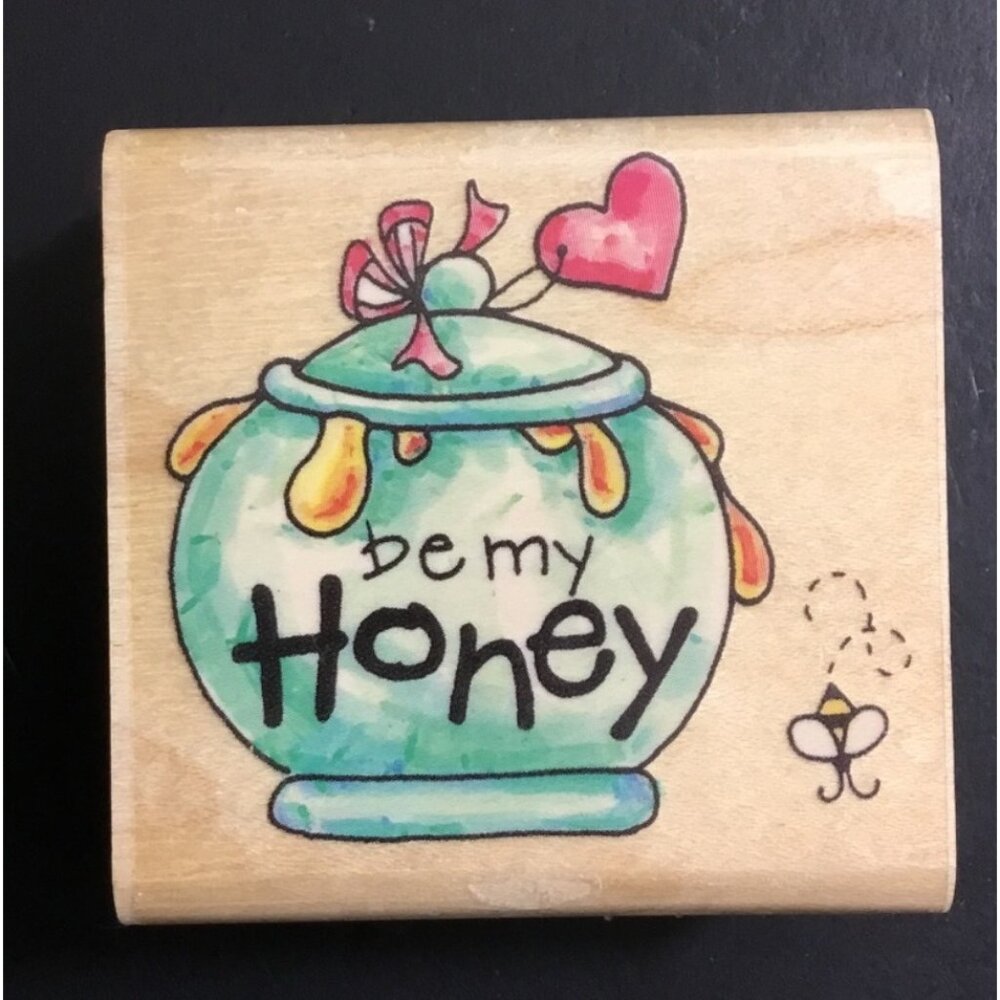 Penny Black Vintage Be My Honey Rubber Stamp 1998